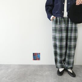 SSC 30/2シャギーチェックサルエル風パンツ(SSC68440)
