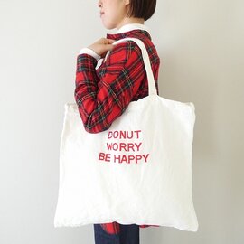 R&D.M.Co-|TOTE BAG DONUT WORRY BE HAPPY(OLD7709)