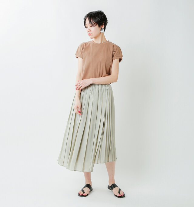 model saku:163cm / 43kg
color : mint green / size : S