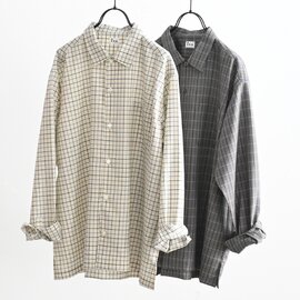 ill|ウールチェック 長袖シャツ