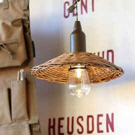 POST GENERAL｜HANG LAMP RATTAN SHADE -BY THE AROROG- ラタンシェード ハングランプ