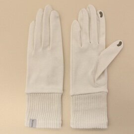 ecuvo,｜オーガニックコットン×天然染料　UVケア手袋ショート5本指タイプ 母の日 プレゼント 紫外線対策 日焼け対策
