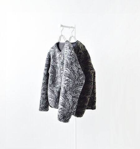 Vincent et Mireille|ボア リバーシブル カーディガン ジャケット vm252bl25210-kr