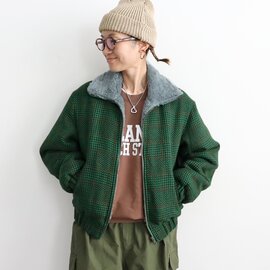 Needles|Lined Boa Jacket - Houndstooth(ハウンドトゥース柄・裏ボアジャケット)