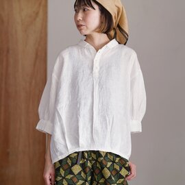 Brocante|バロンシャツ リネンシャツ 6分袖 36-0348L ブロカント