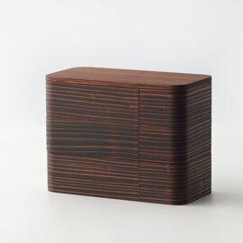 杉の木クラフト｜うるしの弁当箱（拭き漆）　重箱