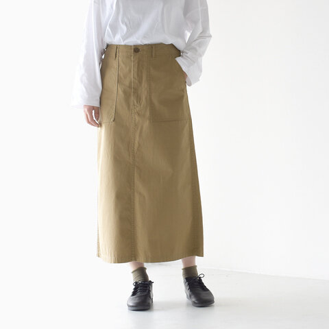 DANTON|ライトキャンバス 10ozデニム ロング スカート ボトムス JD-5086CTY JD-5086YMN ダントン