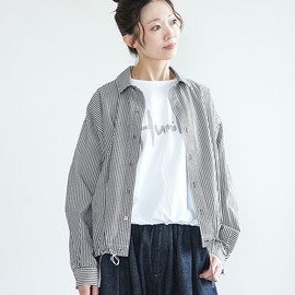 solamonat poche|ギンガム/ストライプ シャーリングシャツ【ご予約商品/4月上旬頃入荷予定】 poche-gs-ssh