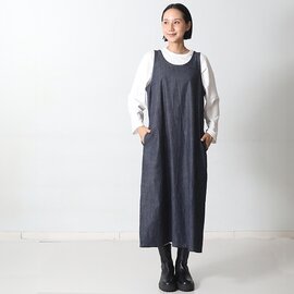 UNIVERSAL TISSU|ミリタリーの雰囲気を大人上品に カーゴワンピース 6ozデニム kurashisha 秋服