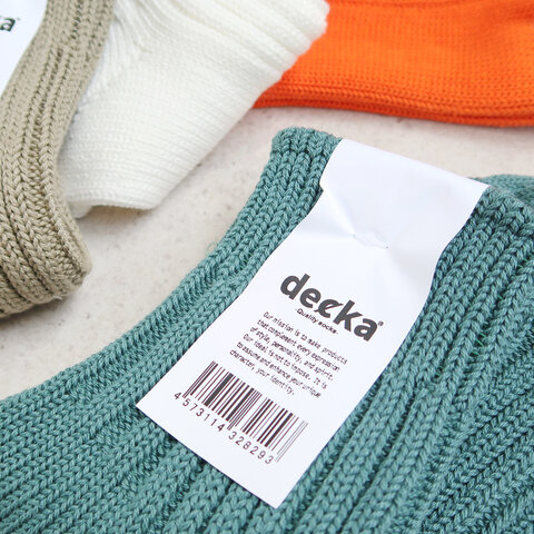 decka quality socks｜Low Gauge Rib Socks/Short Length/ソックス/靴下【母の日ギフト】