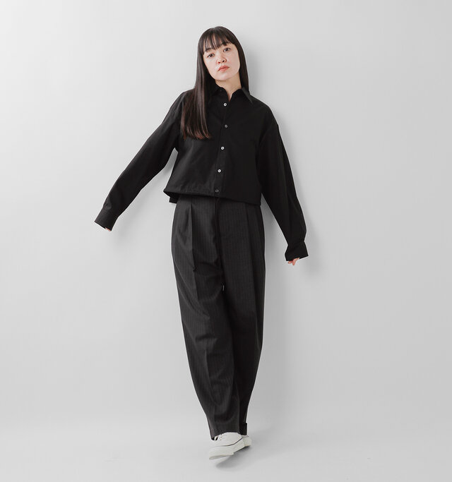 model saku:163cm / 43kg
color : black / size : 38