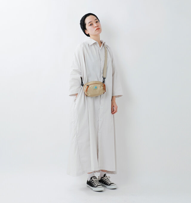 model saku：163cm / 43kg 
color : pale khaki  / size : one