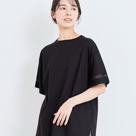 TUTIE.|シルケットポンチシアースリーブプルオーバー