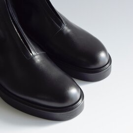BEAUTIFUL SHOES｜キップレザー フロントジップ ブーツ “FRONT ZIP BOOTS” front-zip-boots