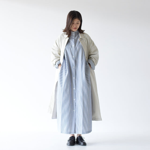 モデル: 157cm /47kg
color:navy stripe / size:free(フリーサイズ)
