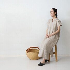 fog linen work|くらし舎 × fog linen work リリー フレンチスリーブ ナイトシャツ kurashisha
