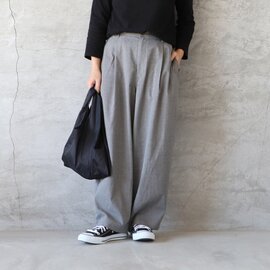 HARVESTY｜T/R WIDE EGG LONG PANTS ワイドエッグ ロングパンツ