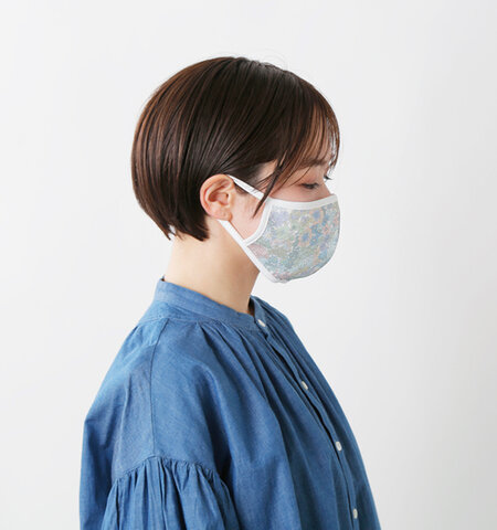 Cou Pole|aranciato別注 抗菌・消臭・UVカット加工 リバティプリントマスク cc-50035-mm