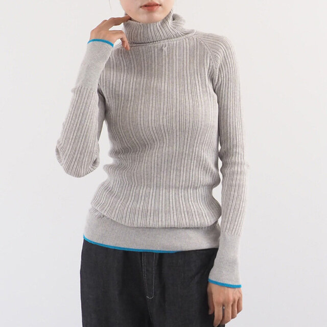 Model:身長 162cm
Color:214K.アッシュ杢×マリンブルー