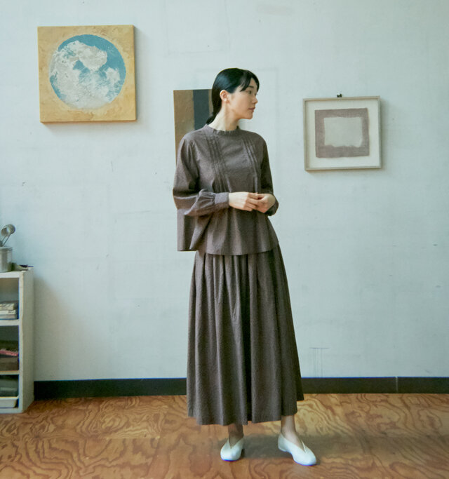 モデル165cm 着用サイズ:0(BROWN)