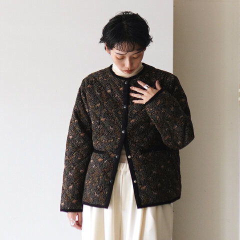 sosotto|LIBERTYコーデュロイキルティングノーカラージャケット アウター 42552514 ソソット