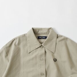 FRED PERRY｜コットン ビッグカラー シャツ “Placket Detail Shirt” g7143-mt