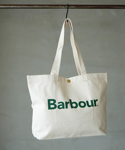 Barbour|ロゴトートバッグ 鞄 かばん カバン キャンバス 大容量 メンズ レディース ユニセックス 通学 出勤 uba0733