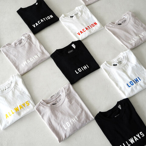 FUNG|クルーネック プリント オーバーサイズ Tシャツ VACATION ALL WAYS IMAGINE LOIHI ファング