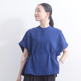 kauliina|さらりと軽くて涼しい ウエストドロストブラウス