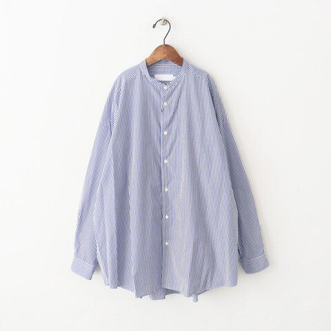 Graphpaper｜Broad L/S Oversized Band Collar Shirt
