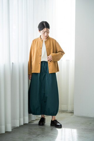 YARRA｜コットンツイル裾ゴムスカート　YR-1416-209