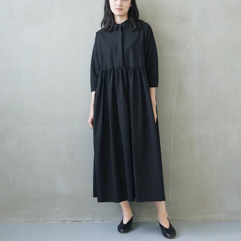 Mochi｜shirt dress[ms02-op-05/black]