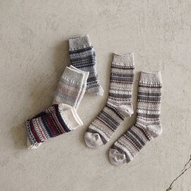 ROTOTO|ノルディック パターン ソックス ユニセックス NORDIC PATTERN SOCKS 靴下 ノルディック柄 R1630 ロトト