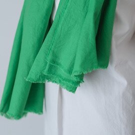 LOCALLY｜0191 cotton/linen viyella germent dye stole