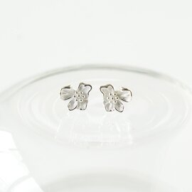 mumokuteki|Silver925ウェーブフラワーピアス