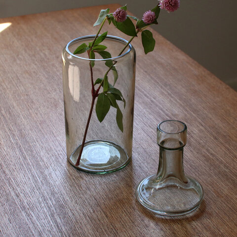 PUEBCO｜RECYCLED GLASS 2-WAY FLOWER VASE/フラワーベース 花器