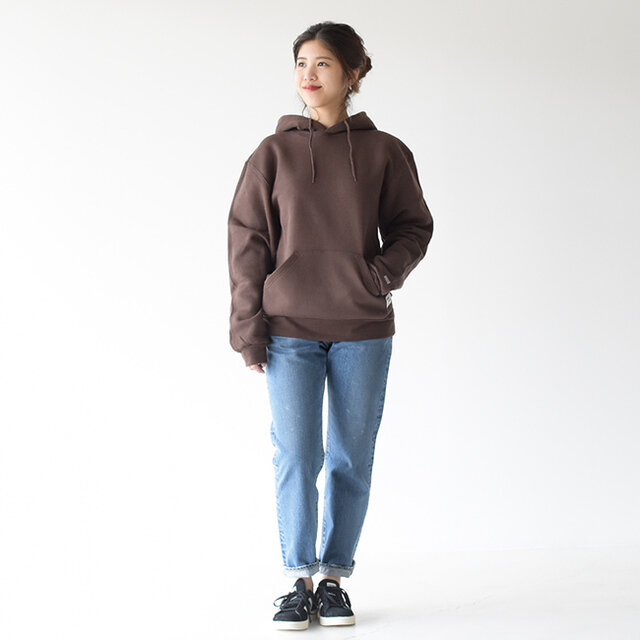 モデル:157cm / 47kg
color : blue / size : 36(M)