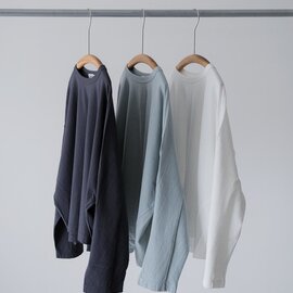 Le Melange|9分丈 クルーネック プルオーバー カットソー トップス 長袖 8641004 ル メランジュ