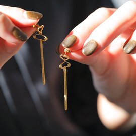 charlotte wooning|ゴールド ピアス “SPRINGVLOED” 1053560026 クリスマス