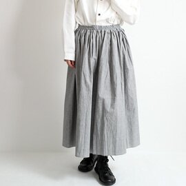 HUIS｜綿麻(コットンリネン)バフクロスロングスカート