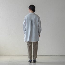 sisam｜リネンバックピンタックシャツ【母の日ギフト】
