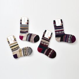 COMFY HOUSE|ジャガードウール クルー ソックス 靴下 chl132cr1