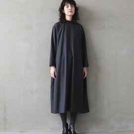 Mochi｜high neck dress [dark moss grey]