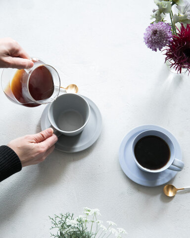 SAKUZAN | Sara Coffee Cup & Saucer ペア 木箱入り