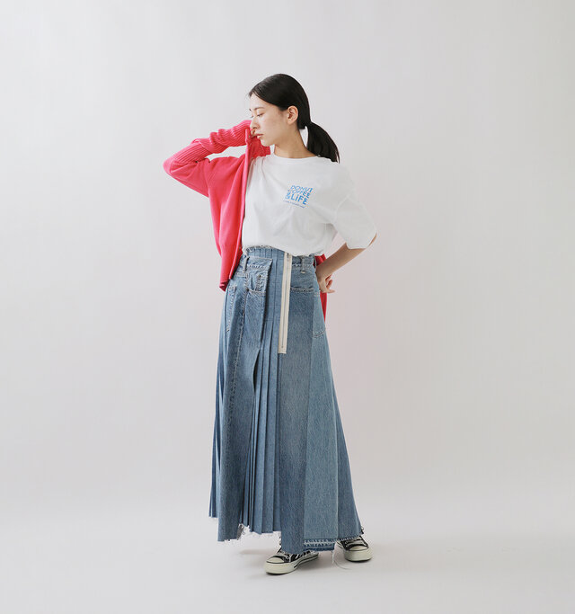 model yukino:163cm / 43kg
color : white / size : 0(S)