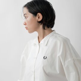 FRED PERRY｜ピーチ コットン ウーブンシャツ “Woven Shirt” f8699-hm