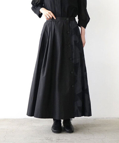 Mochi|geometric long skirt ジャガードロングスカート