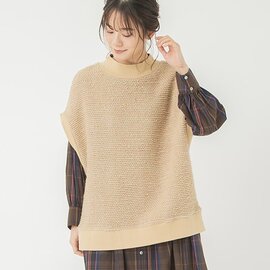 TUTIE.|コットンウールポップコーンリブベスト セーター