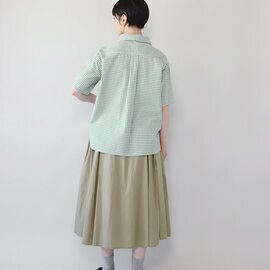 mumokuteki｜丸襟が可愛いワンボタンシャツ