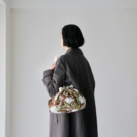 Suno&Morrison｜#150 Khadi Printed Drawstring Bag  [ バッグ・ポーチ ]